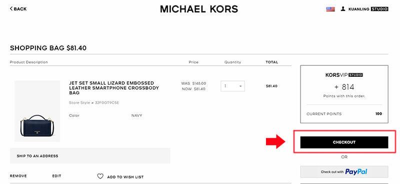 美國紐約時尚Michael Kors_checkout