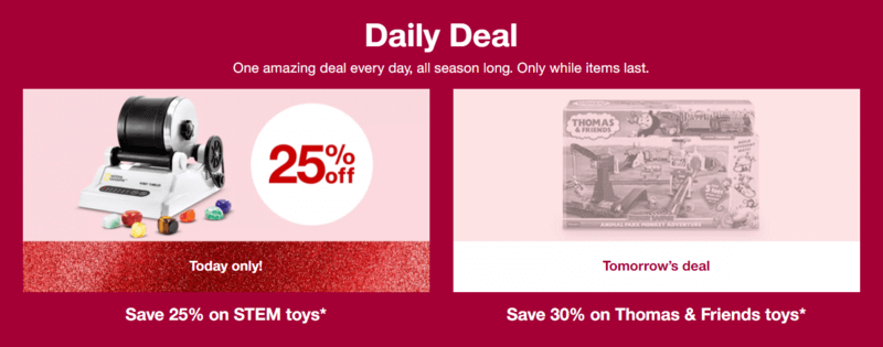 美國Target黑五_daily deals